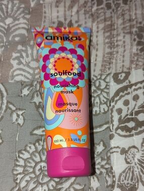 amika Soulfood Nourishing Mask - Orange and Pink Decorative Tube